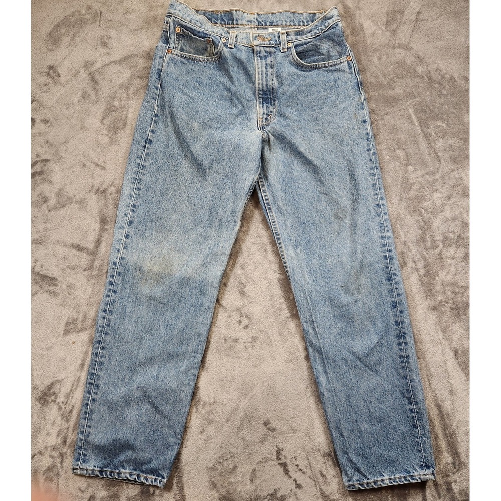 Levis 550 Jeans Mens 34x30 Blue Relaxed Fit Tapered Leg Vintage 90s Made In USA